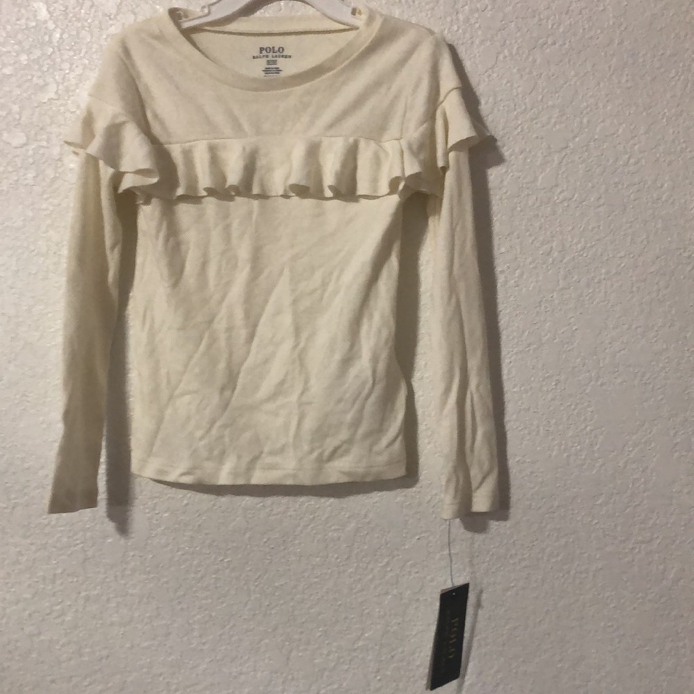 Polo Ralph Lauren Little Girls Ruffled Top - Picture 4 of 6